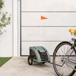 Vidaxl - Remorque de vélo pour animaux de compagnie gris