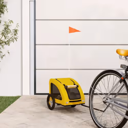 Cette remorque de vélo pour animaux de compagnie pratique est un excellent complément à la journée de votre animal de compagn ...