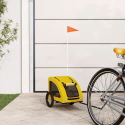 Vidaxl - Remorque de vélo pour animaux de compagnie jaune