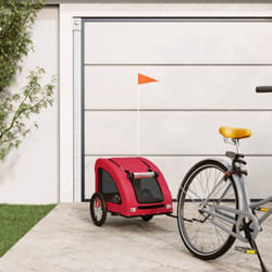 Vidaxl - Remorque de vélo pour animaux de compagnie rouge