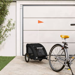 Remorque de vélo pour animaux de compagnie noir - Vidaxl