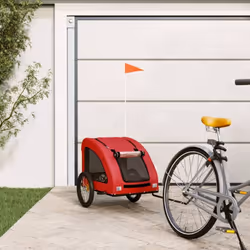 Cette remorque de vélo pour animaux de compagnie pratique est un excellent complément à la journée de votre animal de compagn ...