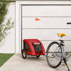 Vidaxl - Remorque de vélo pour animaux de compagnie rouge