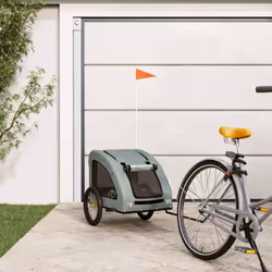 Cette remorque de vélo pour animaux de compagnie pratique est un excellent complément à la journée de votre animal de compagn ...