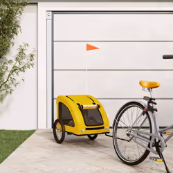 Cette remorque de vélo pour animaux de compagnie pratique est un excellent complément à la journée de votre animal de compagn ...