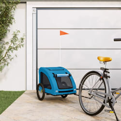 Vidaxl - Remorque de vélo pour animaux de compagnie bleu