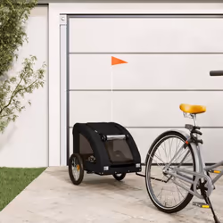 Cette remorque de vélo pour animaux de compagnie pratique est un excellent complément à la journée de votre animal de compagn ...