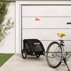 Remorque de vélo pour animaux de compagnie noir Vidaxl