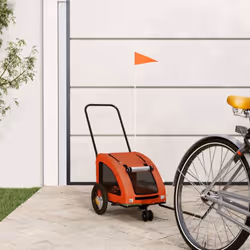 Cette remorque de vélo pour animaux de compagnie pratique est un excellent complément à la journée de votre animal de compagn ...