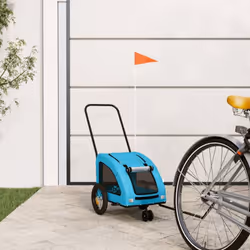 Cette remorque de vélo pour animaux de compagnie pratique est un excellent complément à la journée de votre animal de compagn ...
