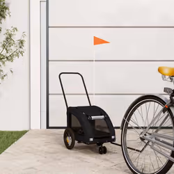 Cette remorque de vélo pour animaux de compagnie pratique est un excellent complément à la journée de votre animal de compagn ...