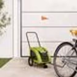 vidaXL Remorque de vélo pour animaux de compagnie vert