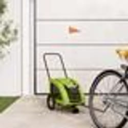 vidaXL Remorque de vélo pour animaux de compagnie vert