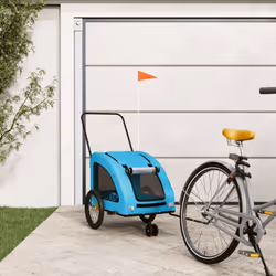 Cette remorque de vélo pour animaux de compagnie pratique est un excellent complément à la journée de votre animal de compagn ...