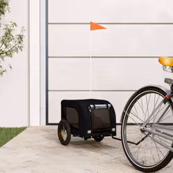 Cette remorque de vélo pour animaux de compagnie pratique est un excellent complément à la journée de votre animal de compagn ...