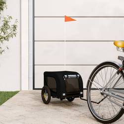 Vidaxl - Remorque de vélo pour animaux de compagnie noir
