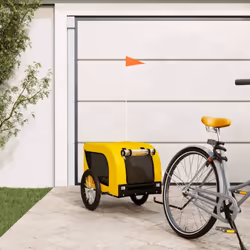 Cette remorque de vélo pour animaux de compagnie pratique est un excellent complément à la journée de votre animal de compagn ...