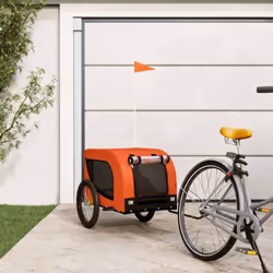 Cette remorque de vélo pour animaux de compagnie pratique est un excellent complément à la journée de votre animal de compagn ...