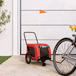 Cette remorque de vélo pour animaux de compagnie pratique est un excellent complément à la journée de votre animal de compagn ...