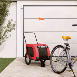 Cette remorque de vélo pour animaux de compagnie pratique est un excellent complément à la journée de votre animal de compagn ...