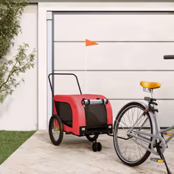 Cette remorque de vélo pour animaux de compagnie pratique est un excellent complément à la journée de votre animal de compagn ...
