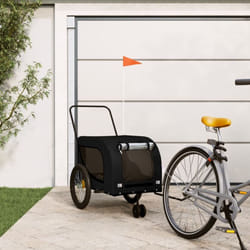 Remorque de vélo pour animaux de compagnie noir Vidaxl