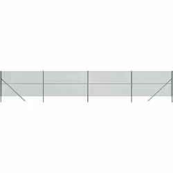 Cette clôture polyvalente en mailles de chaîne est idéale pour créer une barrière sûre et durable autour de votre propriété.  ...