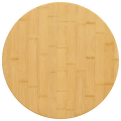 vidaXL Dessus de table Ø50x1,5 cm bambou