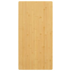 vidaXL Dessus de table 50x100x1,5 cm bambou