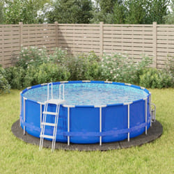 Vidaxl - Bâche de piscine gris clair Ø396 cm géotextile polyester