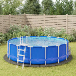 vidaXL Bâche de piscine Ø458 cm - Gris clair