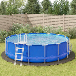 Vidaxl - Bâche de piscine gris clair Ø550 cm géotextile polyester