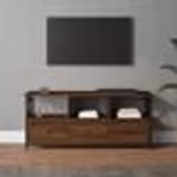 vidaXL Meuble TV chêne marron 102x33x45 cm bois d'ingénierie et fer