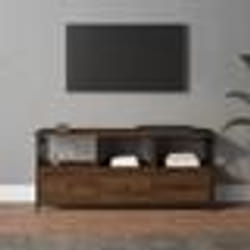 vidaXL Meuble TV chêne marron 102x33x45 cm bois d'ingénierie et fer