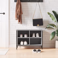 Gardez vos chaussures à l'abri de la poussière et de l'encombrement pour créer un environnement bien rangé avec l'armoire à c ...