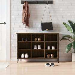 vidaXL Armoire à chaussures chêne marron 100x35x70cm bois d'ingénierie