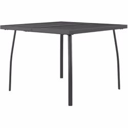 Cette table de jardin a un design élégant en maille et ajoute une touche de style contemporain à votre patio ou à votre jardi ...