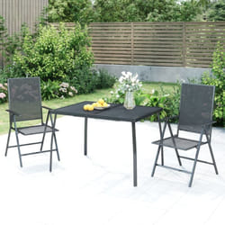 Vidaxl - Table de jardin anthracite 110x80x72 cm Treillis d'acier
