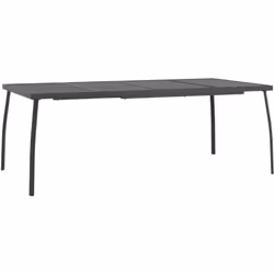 Cette table de jardin a un design élégant en maille et ajoute une touche de style contemporain à votre patio ou à votre jardi ...