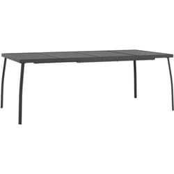 Table de jardin anthracite 200x100x72 cm Treillis d'acier