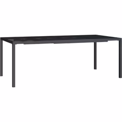 Cette table de jardin élégante a un design en maille et ajoute une touche de style contemporain à votre terrasse ou jardin. M ...