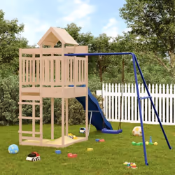 Vous voulez donner à vos enfants la liberté de jouer à la maison ? Cet ensemble de jeu d'extérieur en bois transforme votre j ...