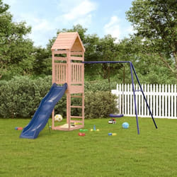 vidaXL Aire de jeux dextérieur bois massif de douglas ensemble de jeu ensemble de jeu en bois ensemble de terrain de jeu