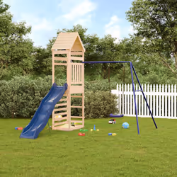 Vous voulez donner à vos enfants la liberté de jouer à la maison ? Cet ensemble de jeu d'extérieur en bois transforme votre j ...