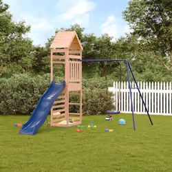 Vous voulez donner à vos enfants la liberté de jouer à la maison ? Cet ensemble de jeu d'extérieur en bois transforme votre j ...