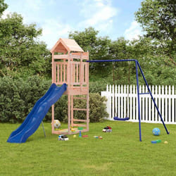 vidaXL Aire de Jeux dExtérieur Ensemble de Jeu avec Escalade et Balançoire Tour de Jeu pour Enfant Jardin Terrasse Bois 3156950