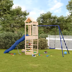 Vous voulez donner à vos enfants la liberté de jouer à la maison ? Cet ensemble de jeu d'extérieur en bois transforme votre j ...