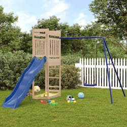 vidaXL Ensemble de jeu dextérieur bois de pin massif ensemble de jeu ensemble de jeu en bois ensemble de terrain de jeu 3157033