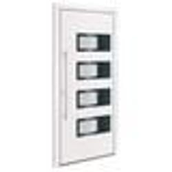 vidaXL Porte d'entrée Blanc 100x210 cm Aluminium et PVC