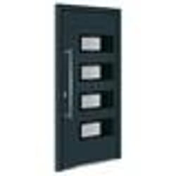 vidaXL Porte d'entrée Anthracite 100x210 cm Aluminium et PVC